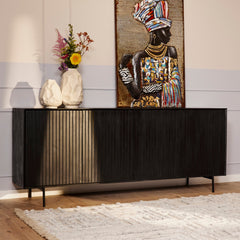 Dressoir Sova 210 cm Zwart