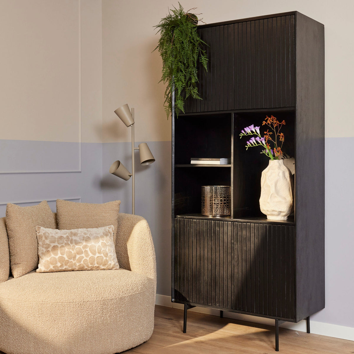 Boekenkast Sova 90 cm Zwart