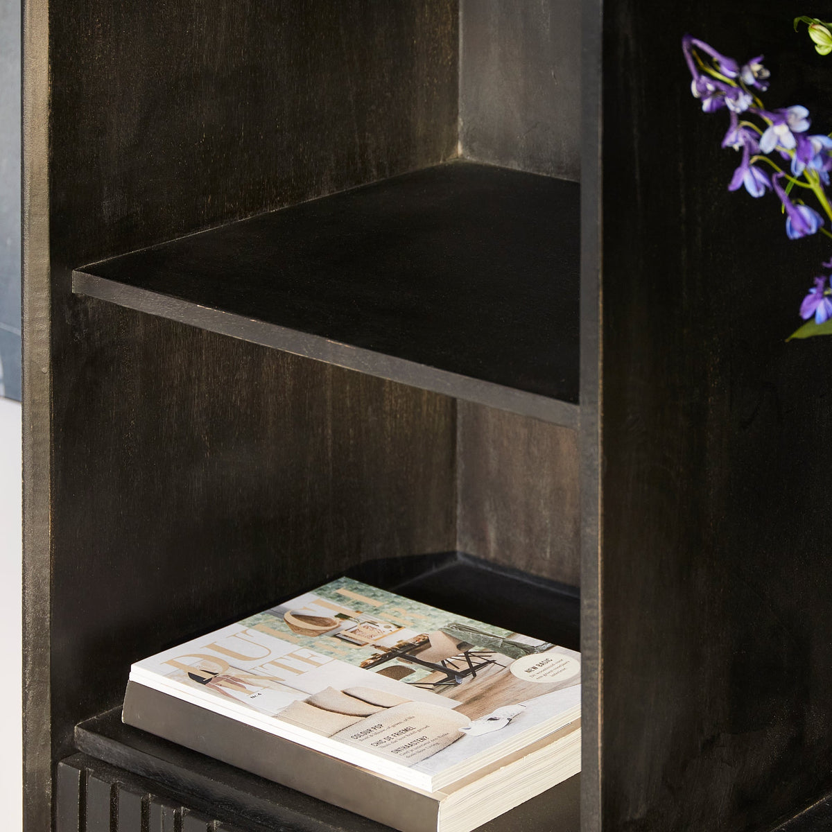 Boekenkast Sova 135 cm Zwart