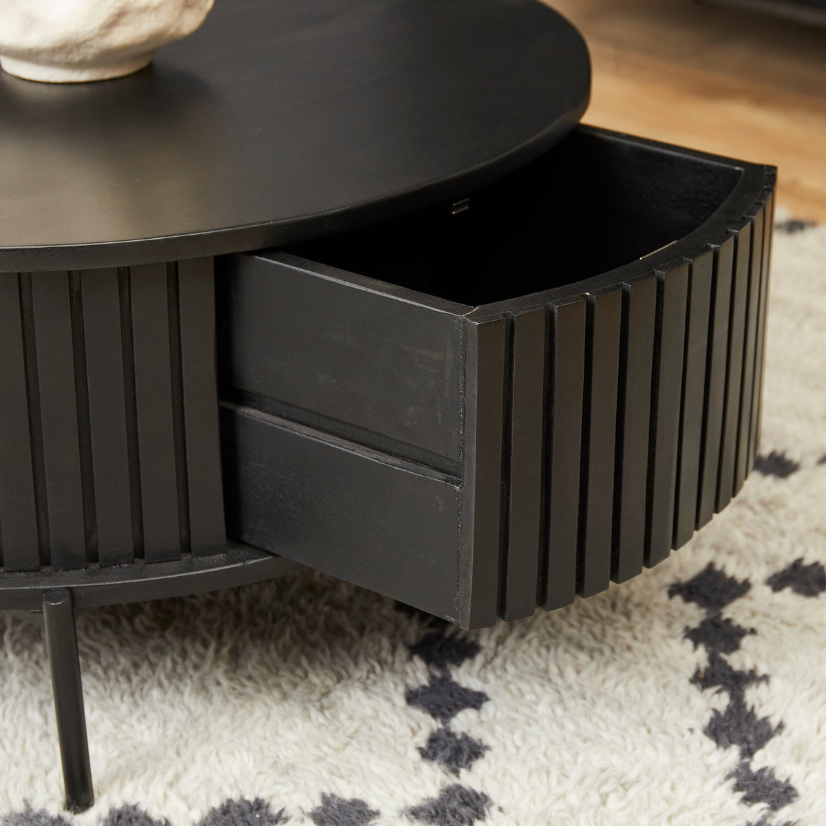 Ronde salontafel Sova Zwart