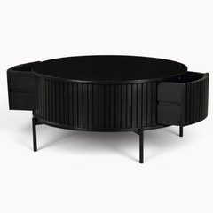 Ronde salontafel Sova Zwart