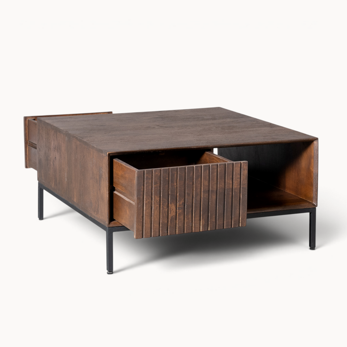 Vierkante salontafel Sova Bruin