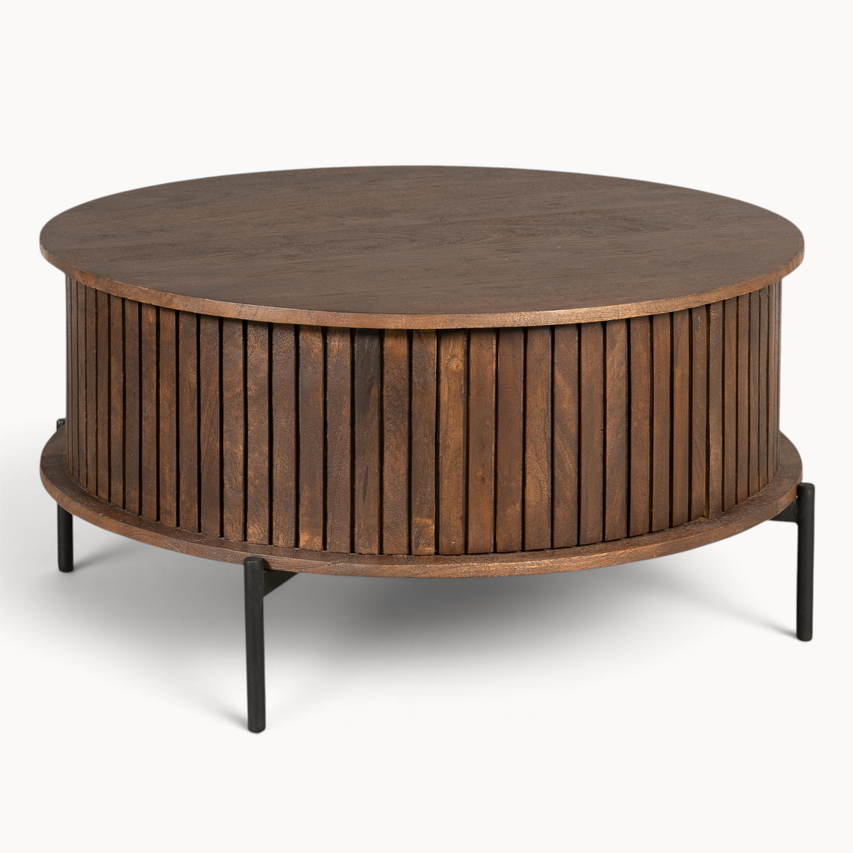 Ronde salontafel Sova Bruin