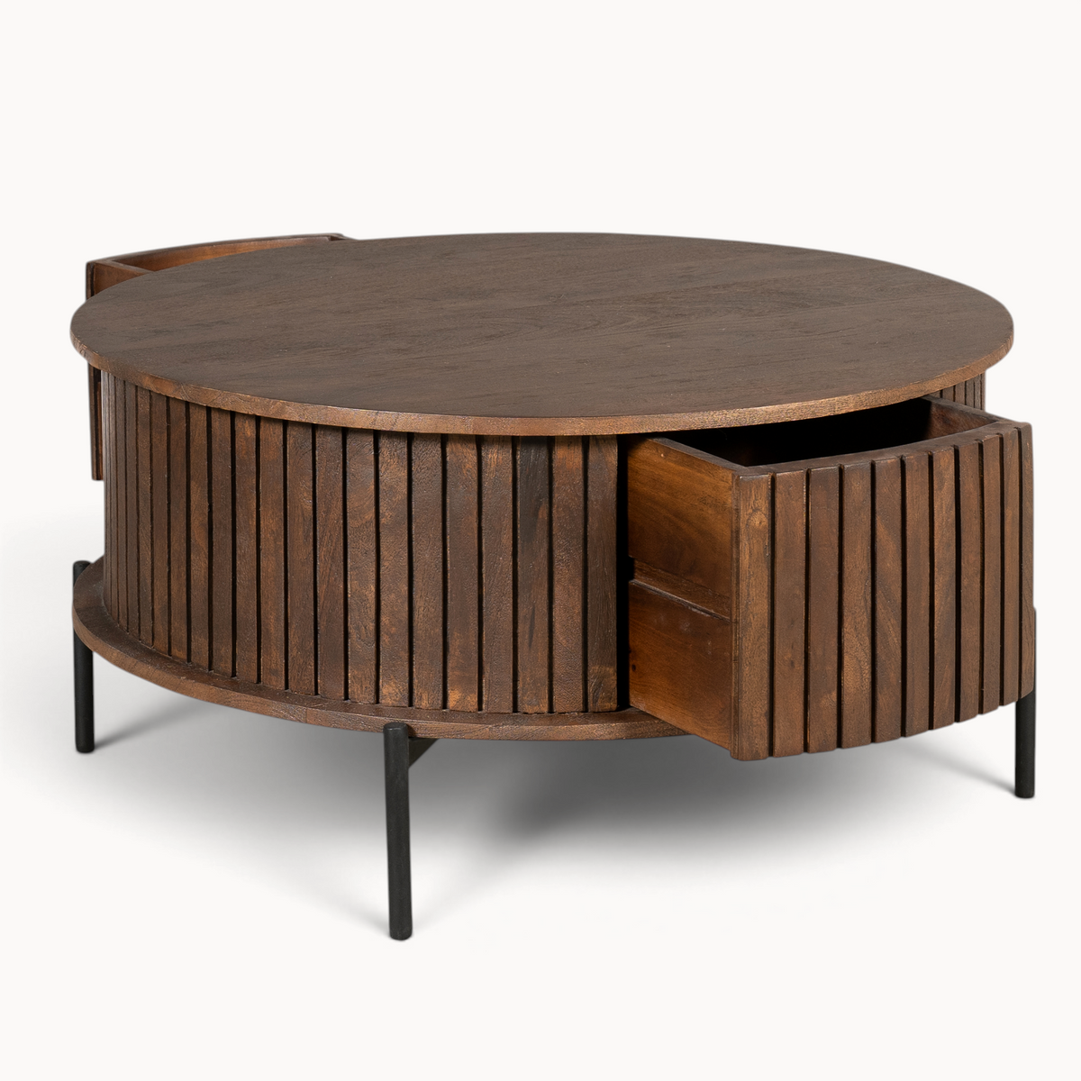 Ronde salontafel Sova Bruin