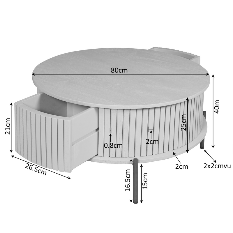 Ronde salontafel Sova-zoom-