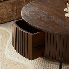 Ronde salontafel Sova Bruin