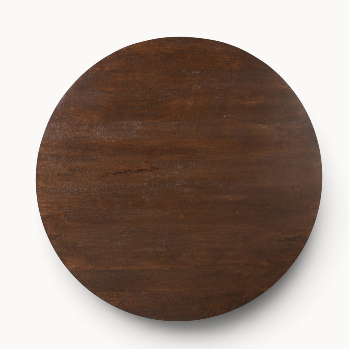 Eettafel Sova Rond 150 cm Bruin met houten poot
