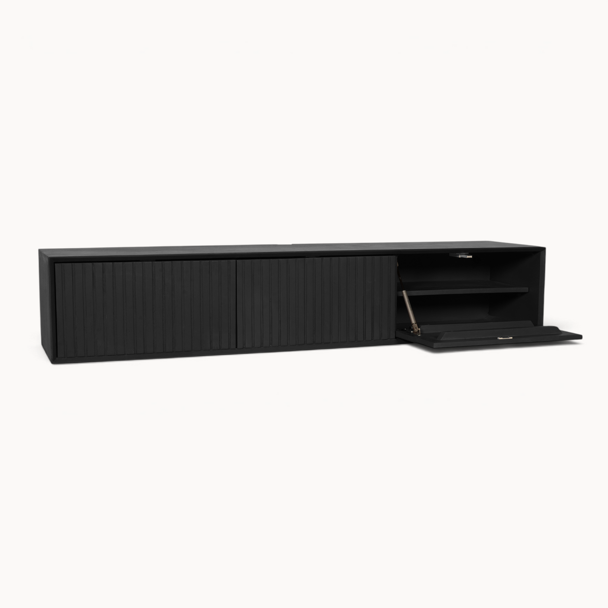 Zwevend tv meubel Sova 160 cm Zwart