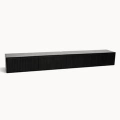 Zwevend tv meubel Sova 240 cm Zwart