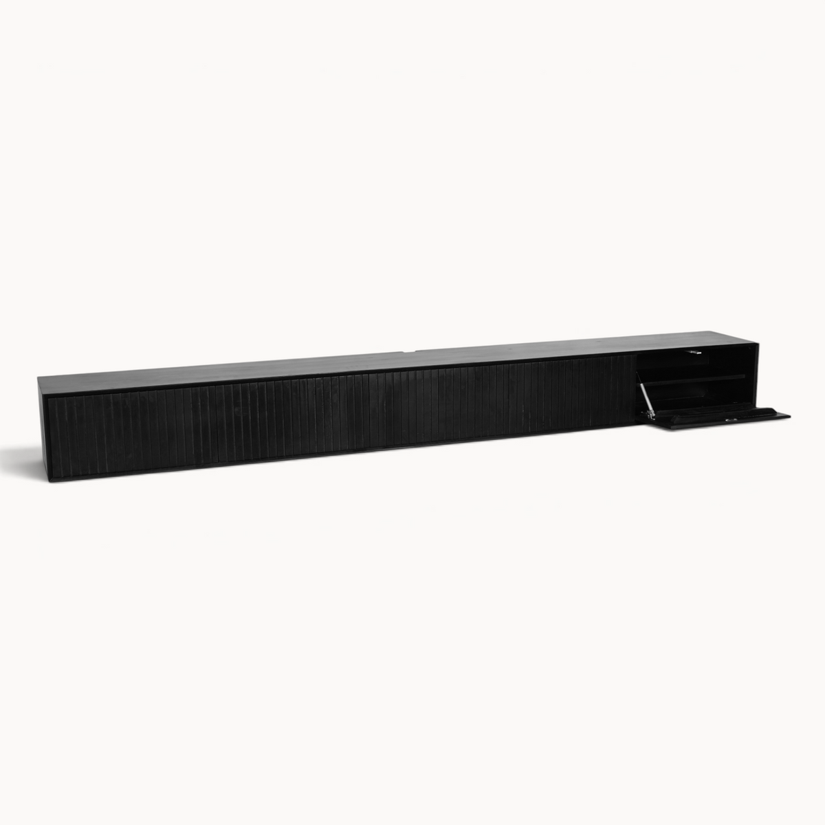 Zwevend tv meubel Sova 280 cm Zwart