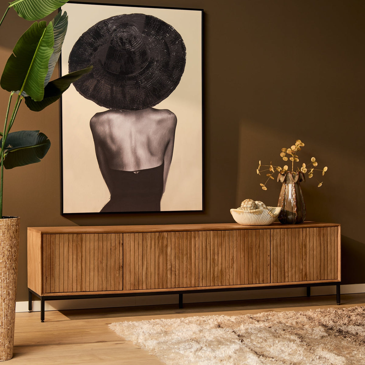 Tv meubel Sova 210 cm Naturel