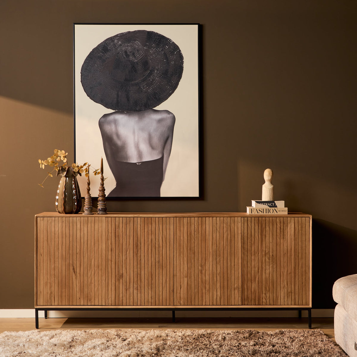 Dressoir Sova 210 cm Naturel