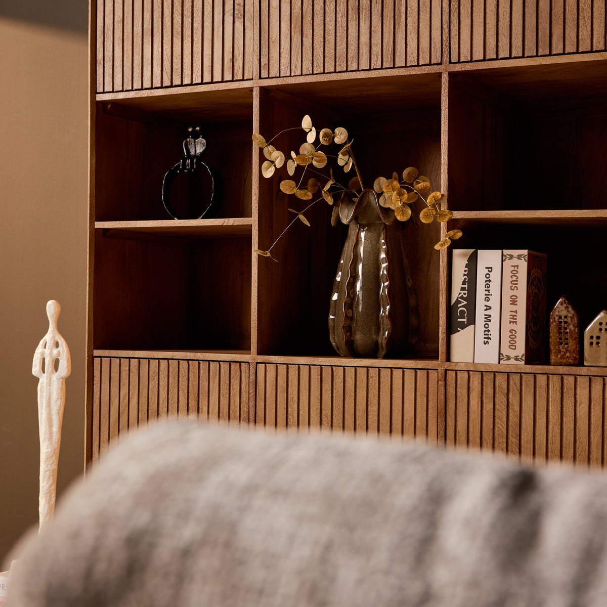 Boekenkast Sova 135 cm Naturel