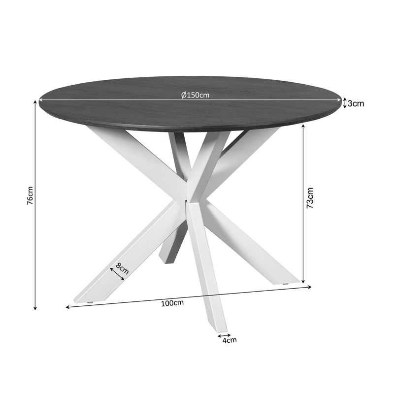 Eettafel Sova Rond-zoom-