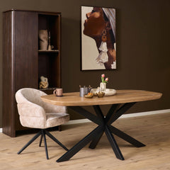 Deens ovale eettafel Sova Naturel