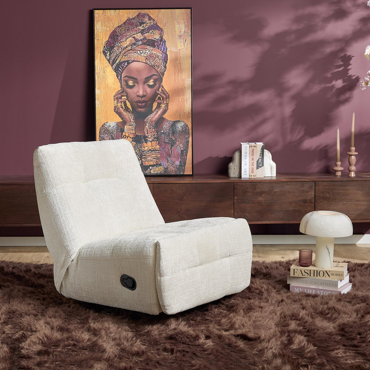 Relaxfauteuil Nagomi Off White