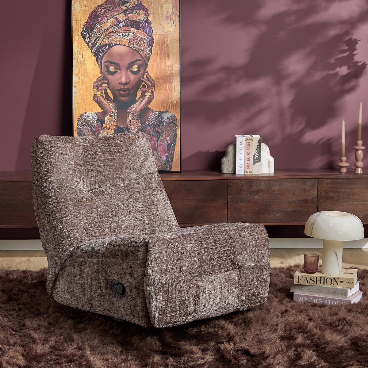 Relaxfauteuil Nagomi Bruin