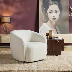 Draaibare Fauteuil Kaze Off White