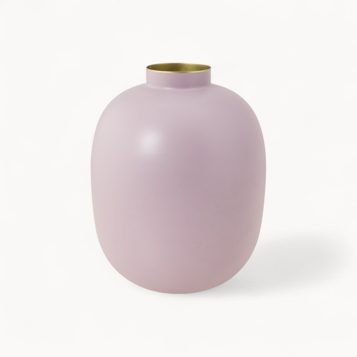 Vase Metal Matt Lilac 32cm