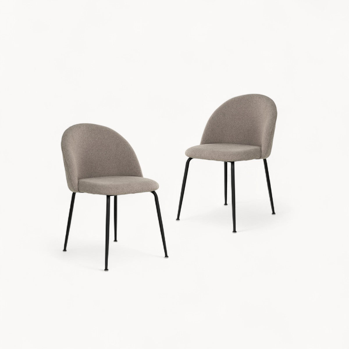 Fluwelen stoelen Amora, 2 stuks