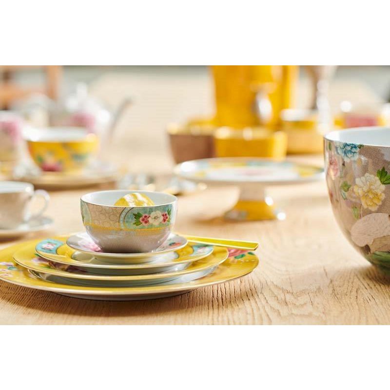 Tea Pot Large Blushing Birds Khaki 1.6ltr