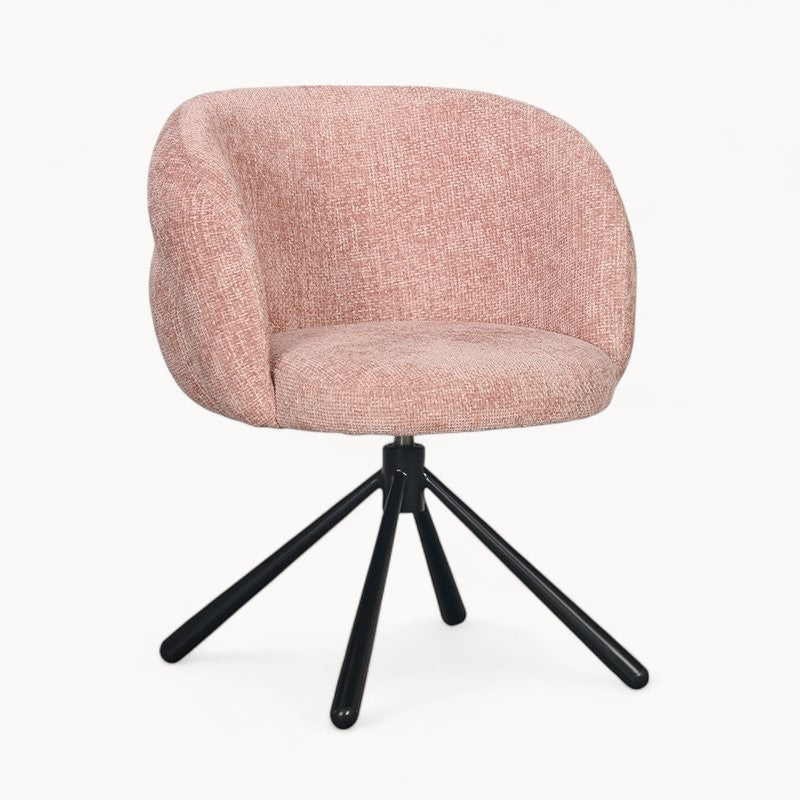 Draaifauteuil Pebble uit Bouclé