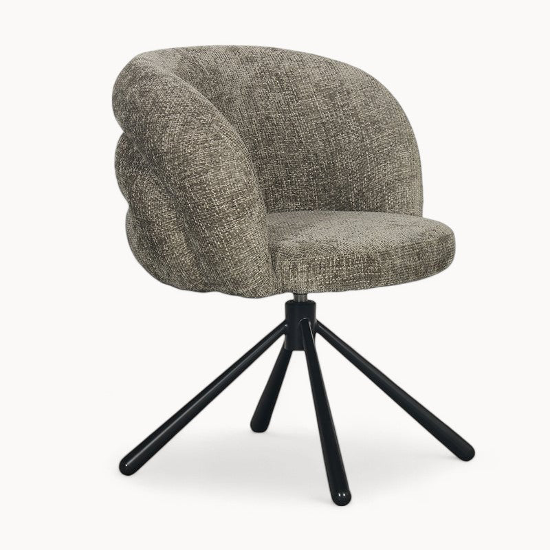 Draaifauteuil Pebble uit Bouclé