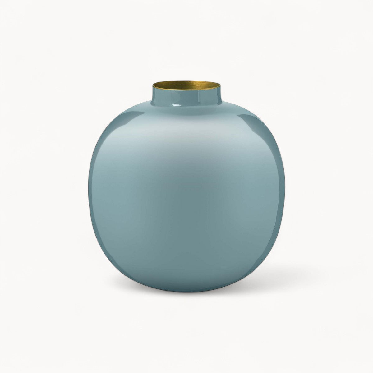 Vase Metal Light Blue 23cm