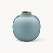 Vase Metal Light Blue 23cm