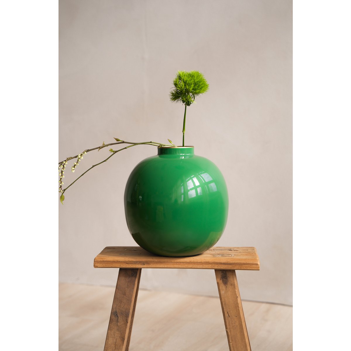 Vaas Metaal Groen 23cm