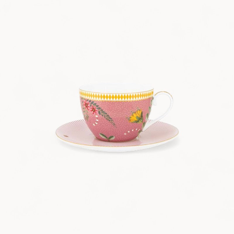 Set/2 Cups & Saucers La Majorelle Pink 280ml