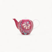 Theepot Pip Studio Large Flower Festival Dark Pink 1.6 L