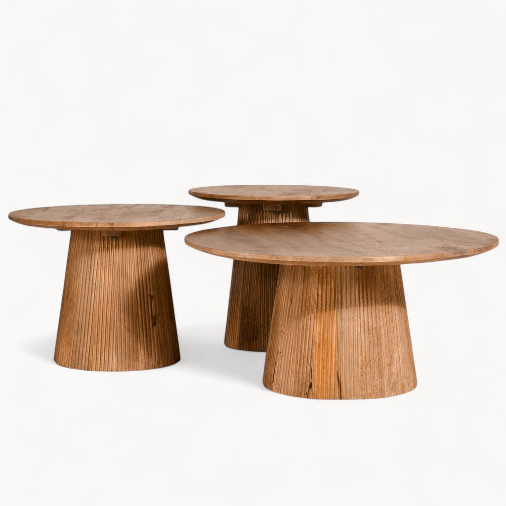 Bijzettafel Sorèn van mangohout - 80 cm