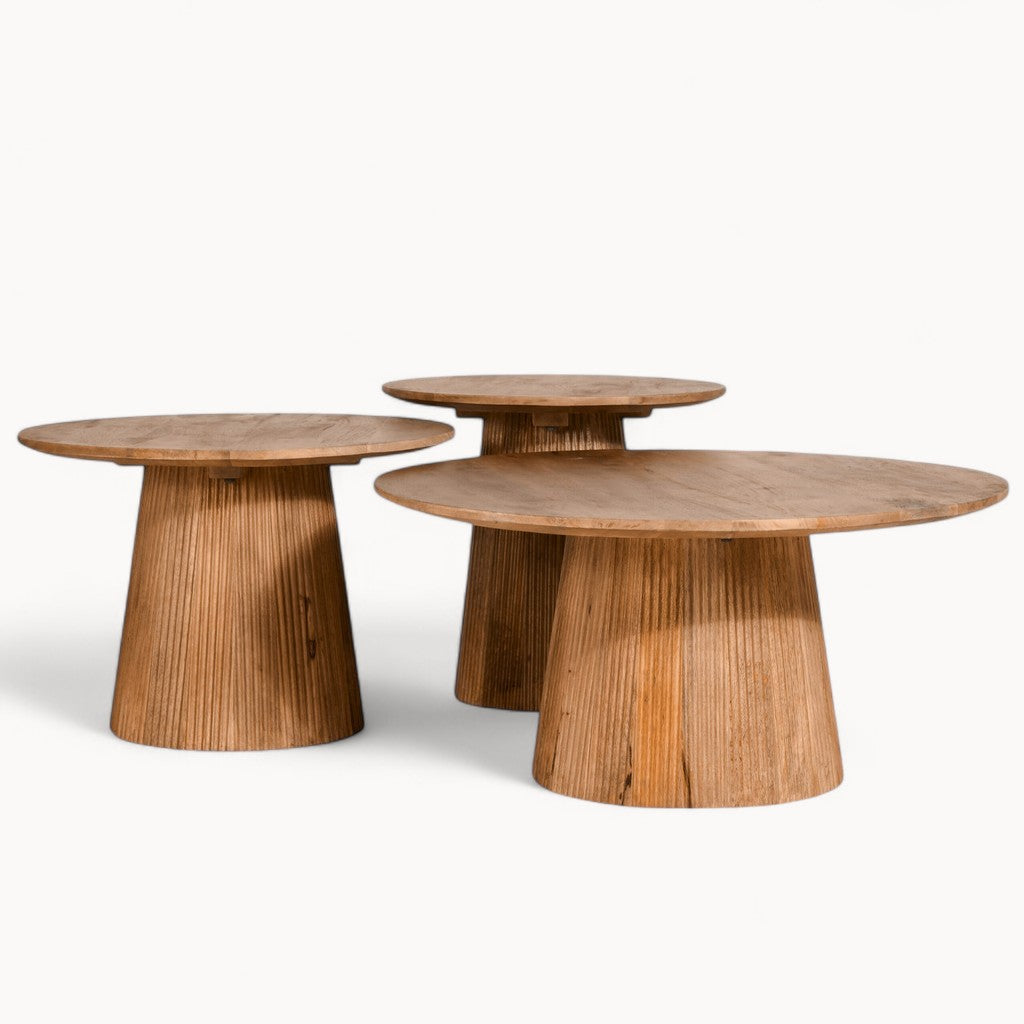 Bijzettafel Sorèn van mangohout - 60 cm