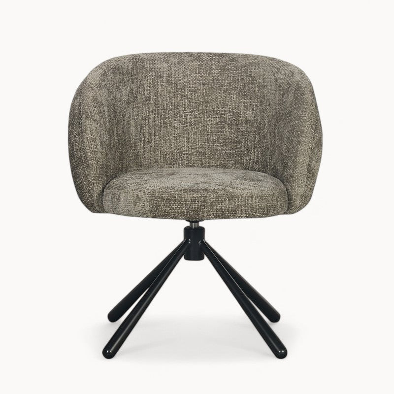 Draaifauteuil Pebble uit Bouclé