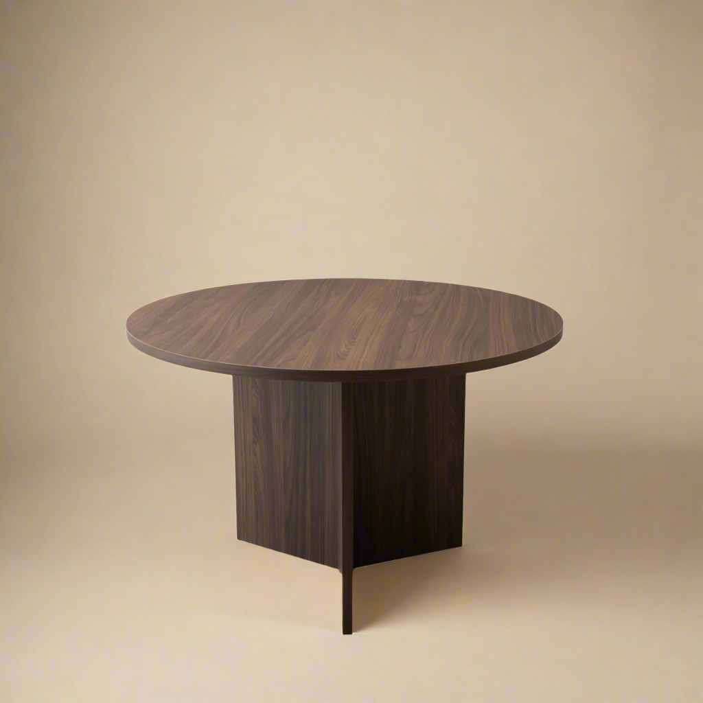 Ronde Eettafel Mae - Bruin Notenhout - Ø120 cm