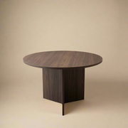 Ronde Eettafel Mae - Bruin Notenhout - Ø120 cm