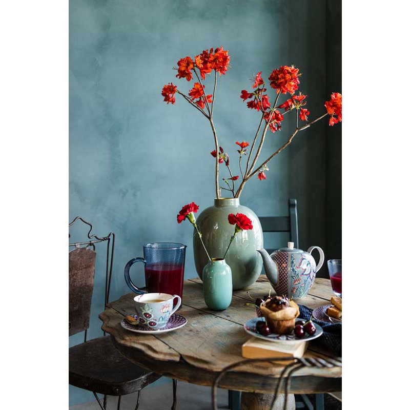 Theepot Pip Studio Flower Festival Lichtblauw 1,6 L