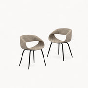 Gestoffeerde stoelen Whale, 2 stuks