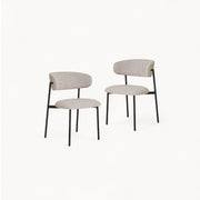 Bouclé stoelen Nord, 2 stuks