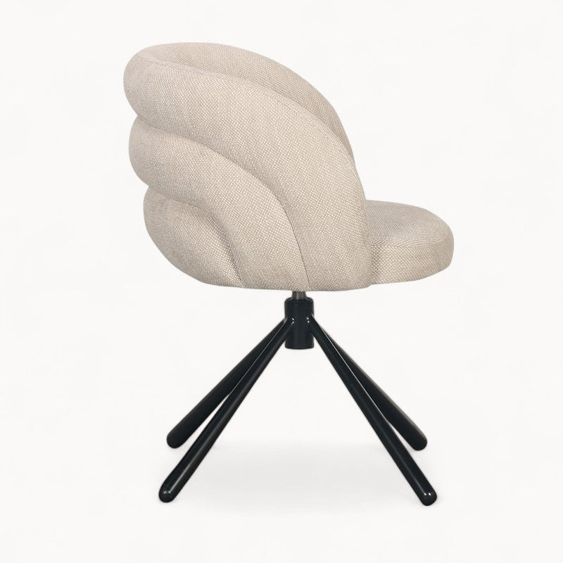 Draaifauteuil Pebble uit Bouclé