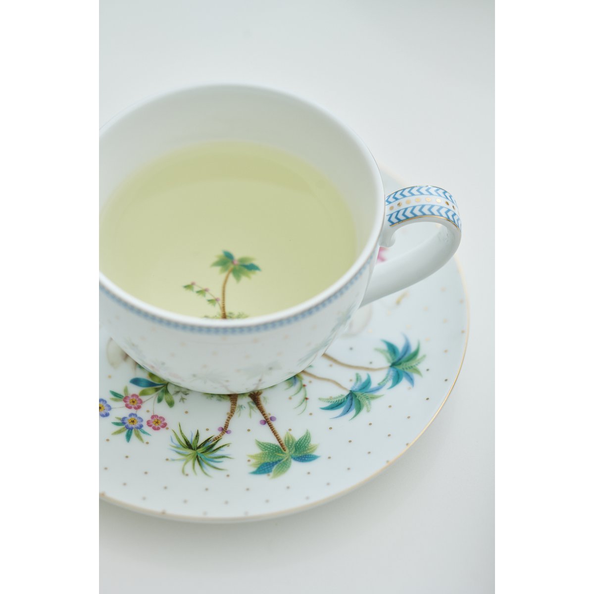 Set/2 Cups & Saucers Jolie Dots Gold 280ml