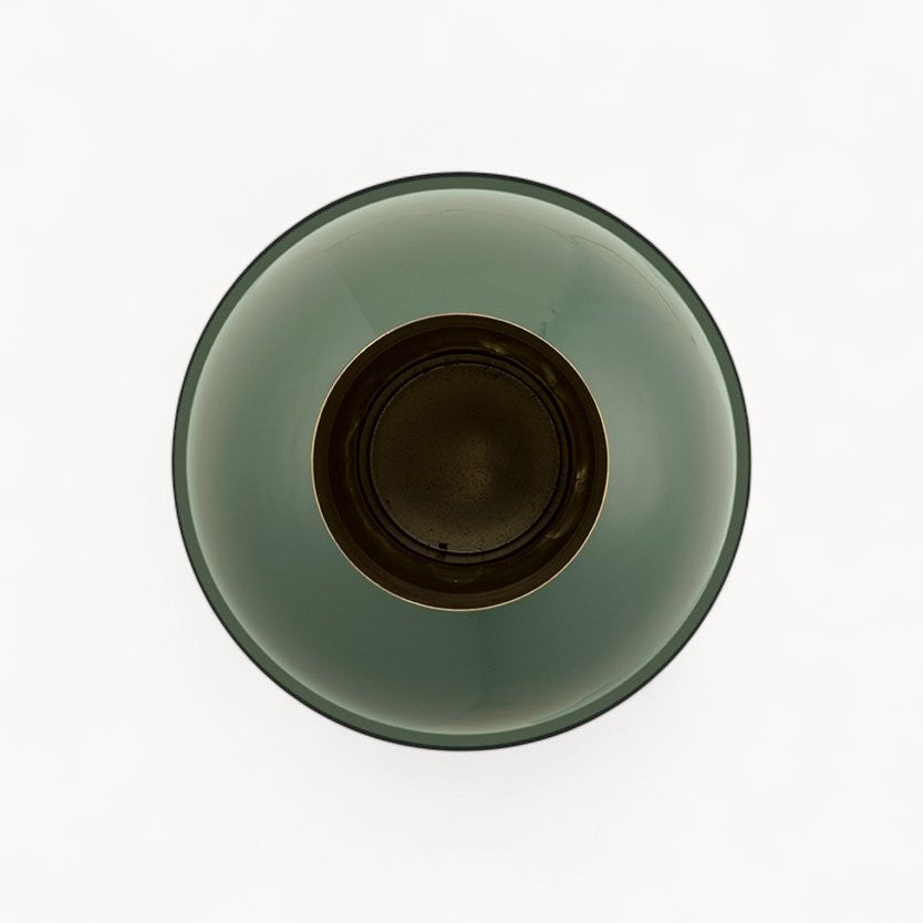 Vaas Metaal Midden Groen 40cm