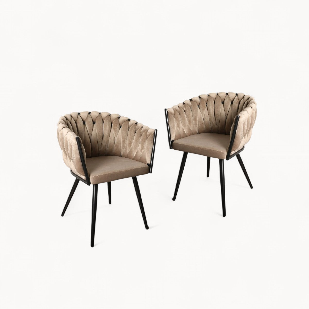 Armstoelen Mara Velvet, 2 stuks