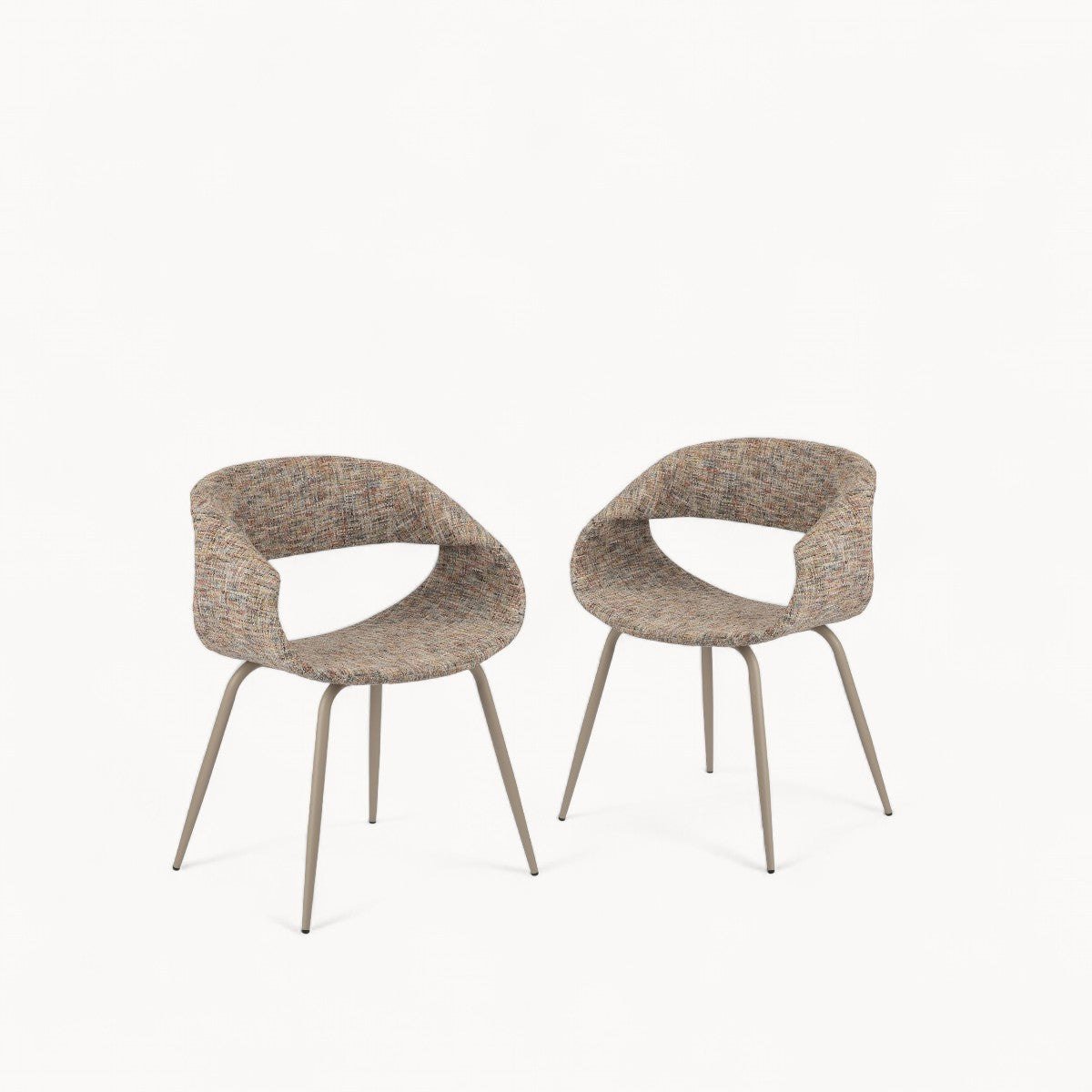 Gestoffeerde stoelen Whale Retro, 2 stuks