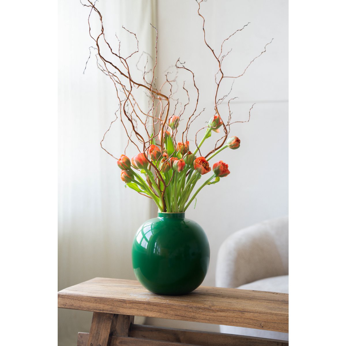 Vaas Metaal Groen 23cm
