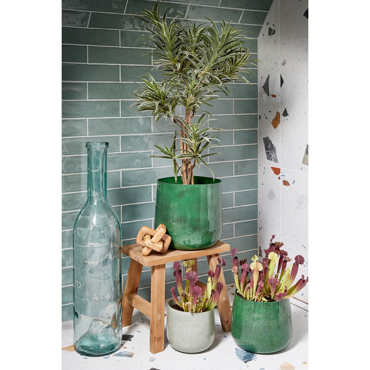 Benson Bloempot - H32 x Ø37 cm - Metaal