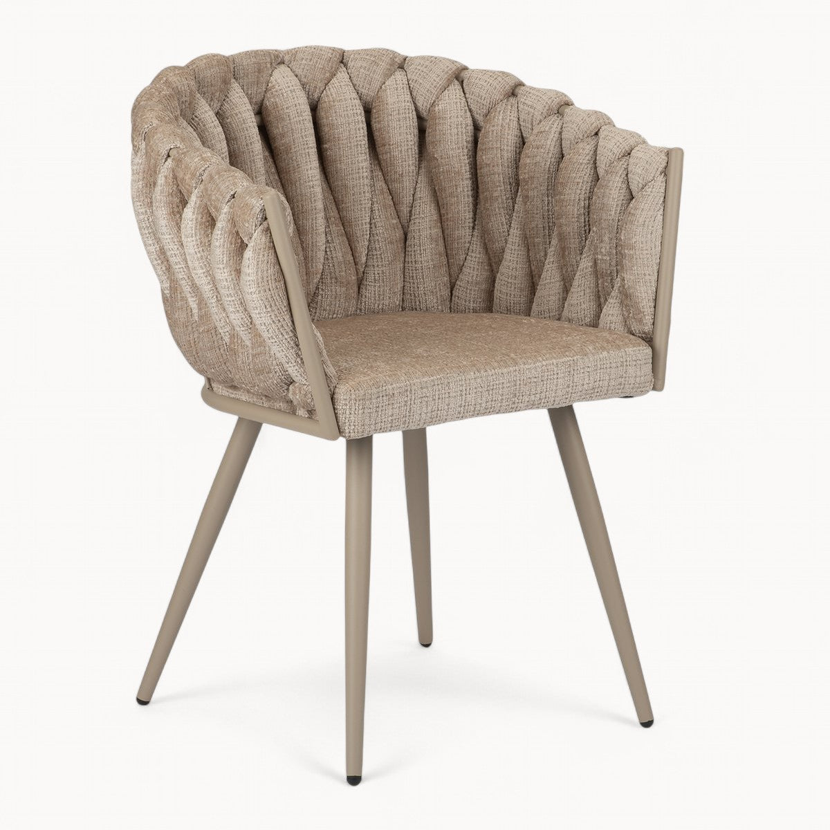Gevlochten stoelen Nodo, 2 stuks