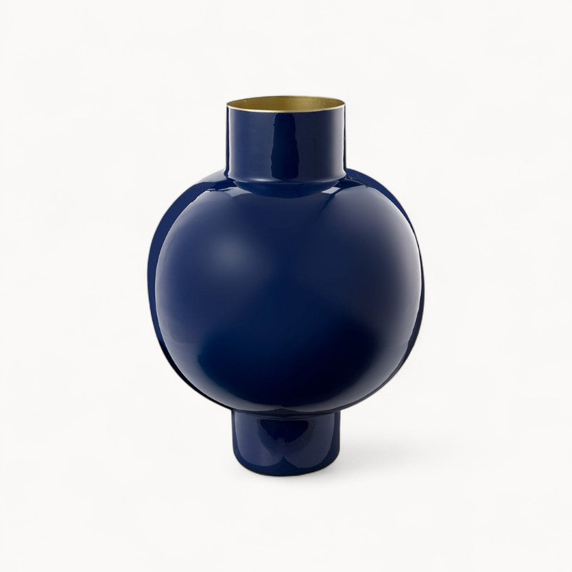 Vase Metal Large Royal Blue 31.5x42cm