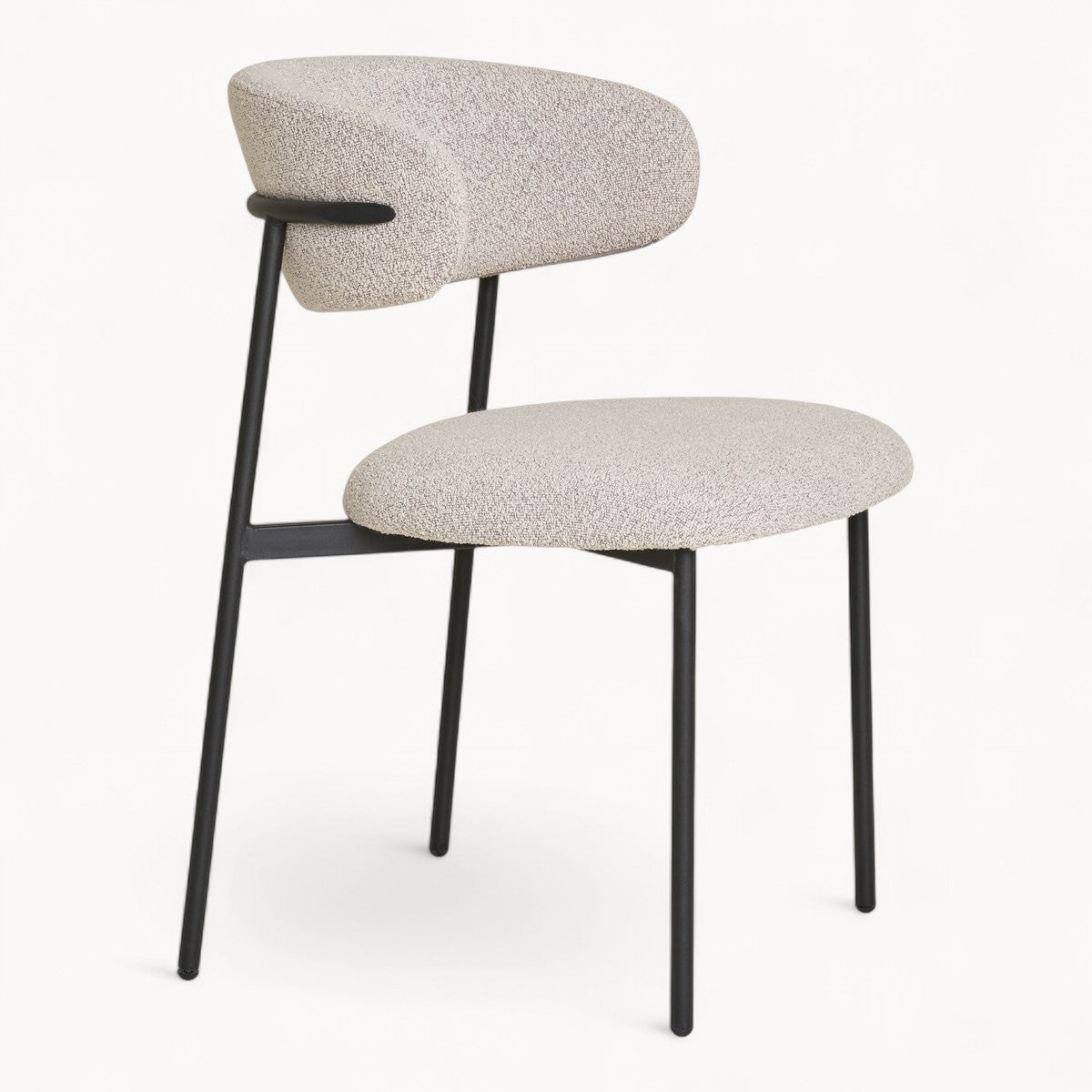 Bouclé stoelen Nord, 2 stuks